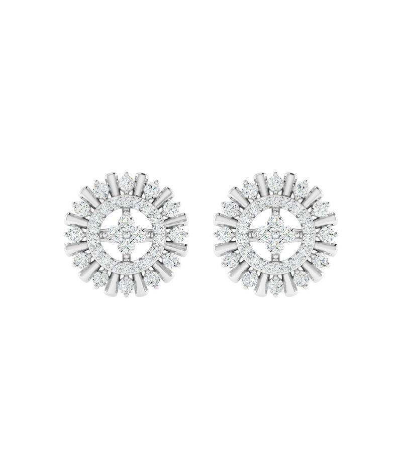 18K Gold Starlit Earrings with Diamonds