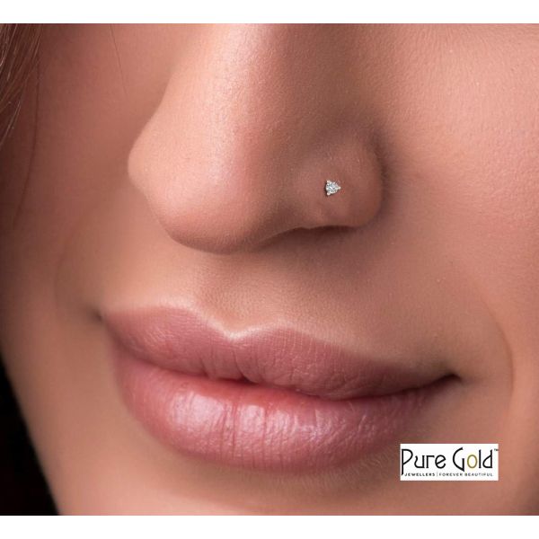 Nose pin pure gold store