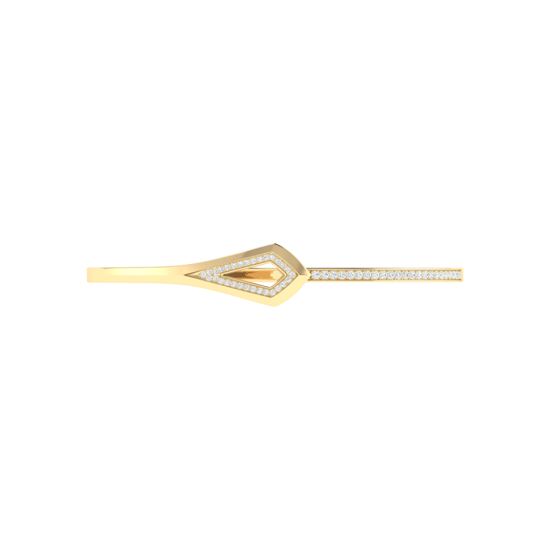 18K Gold Royal Serpent Bracelet With Diamonds