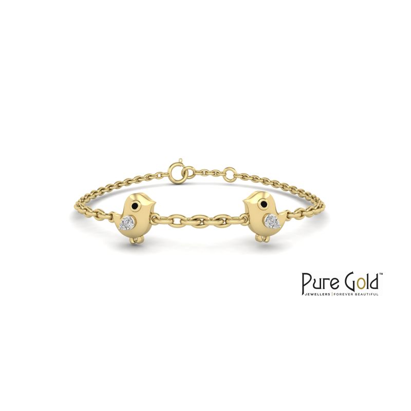 Bezzora Little Tweets Bracelet (18k and 0.02 CTS)