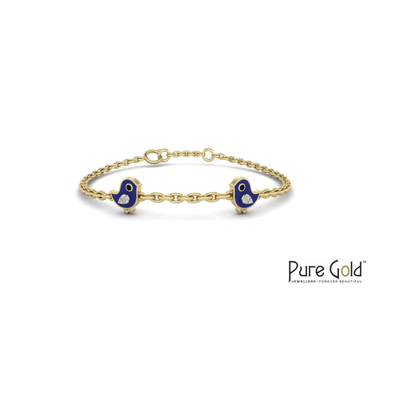 Bezzora Bluebird Bracelet (18k and 0.02CTS)