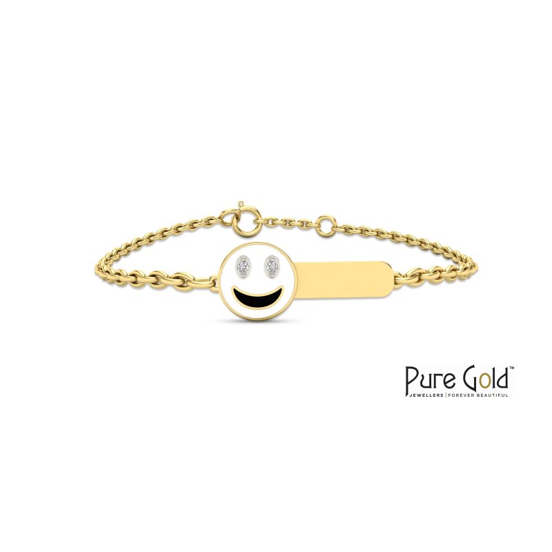 Bezzora Smiley Face Bracelet (18k and 0.02CTS)