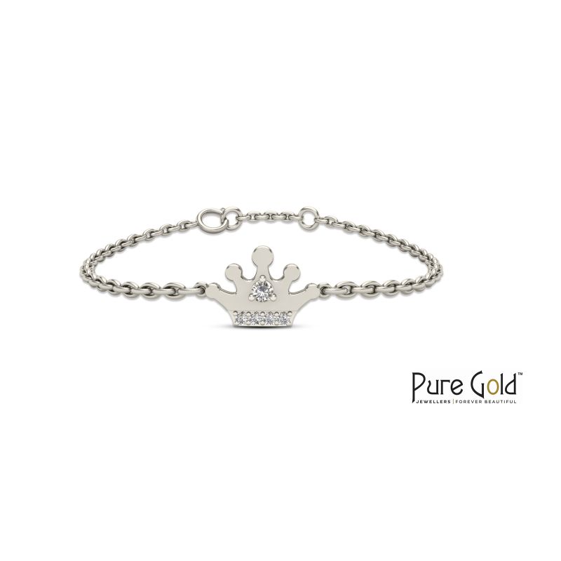 Bezzora Crown Delight Bracelet (18k and 0.02CTS)