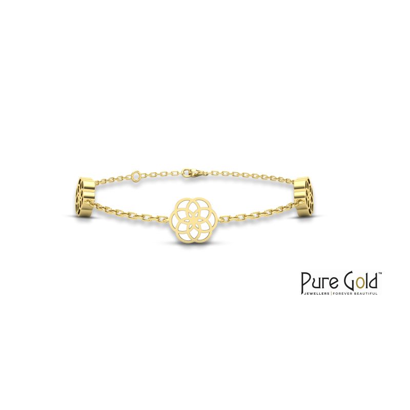 18 Karat Gold Luciana Mother of Pearl Bracelet - PGBRG34332