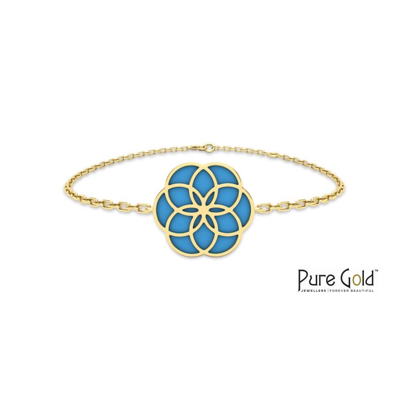 18 Karat Gold Luciana Turquoise Bracelet - PGBRG34596