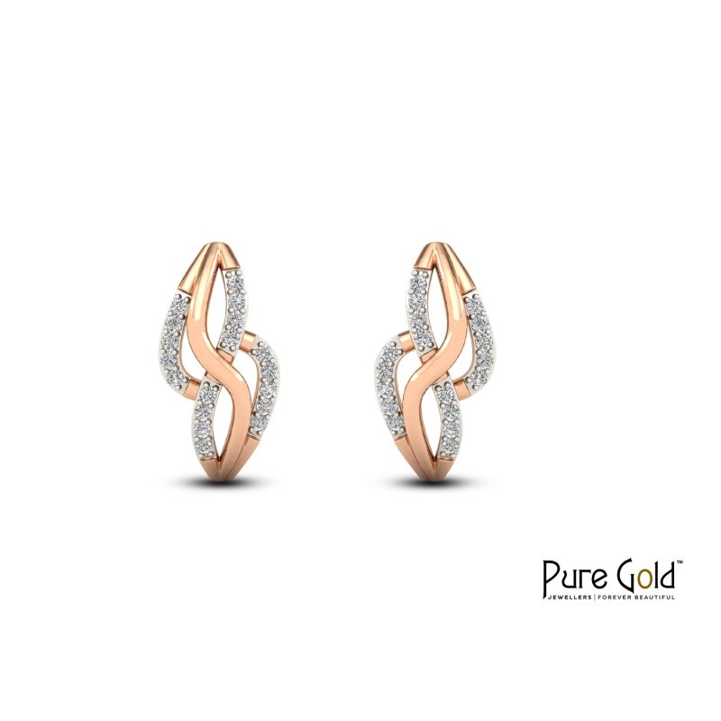 Shimmering Symphony Earring (18k and 0.08CTS)