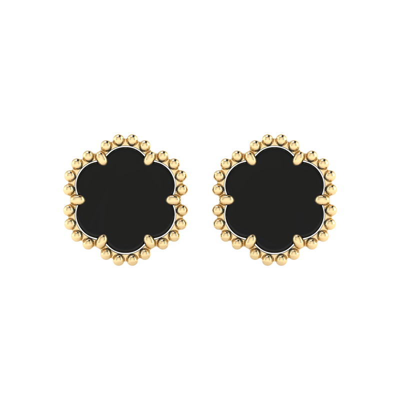 18K Gold Mystic Petal Earrings