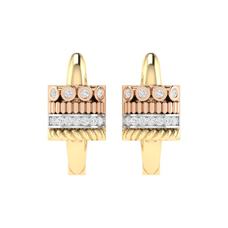 18K Gold Legacy Earrings with Diamonds