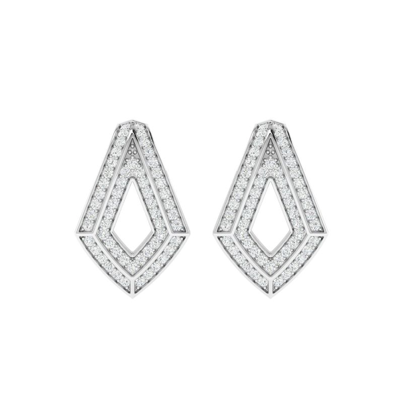 18K Gold Majestic Serpent Earrings With Diamonds