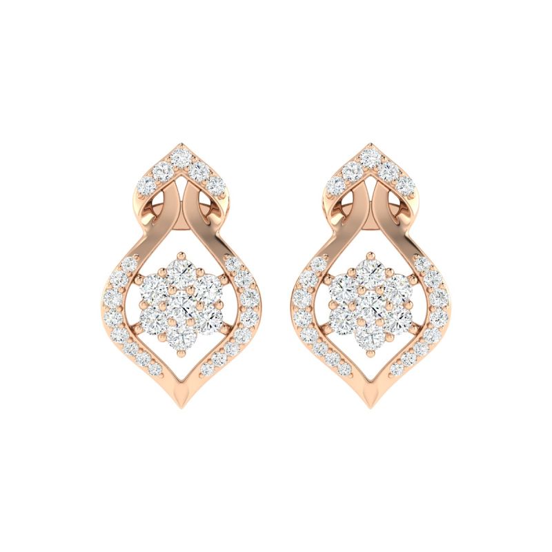18K Gold Eterna Earrings with Diamonds