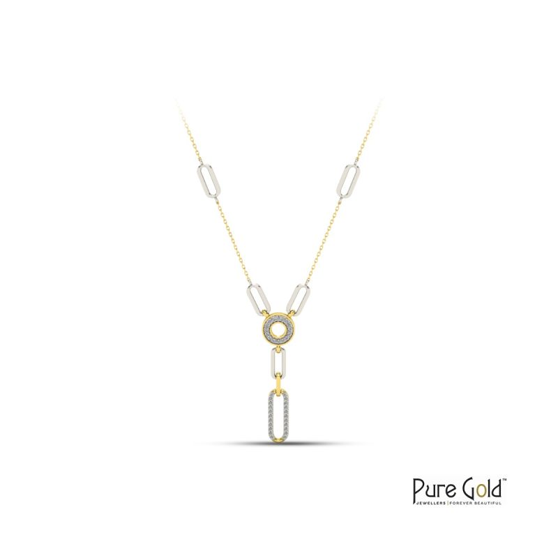 18 Karat Gold Bella Diamond Necklace - PGNLG33472