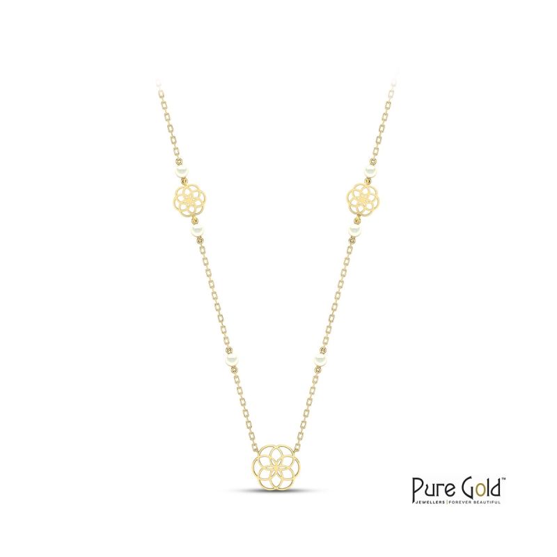 18 Karat Gold Luciana Mother of Pearl Pendant (with chain)