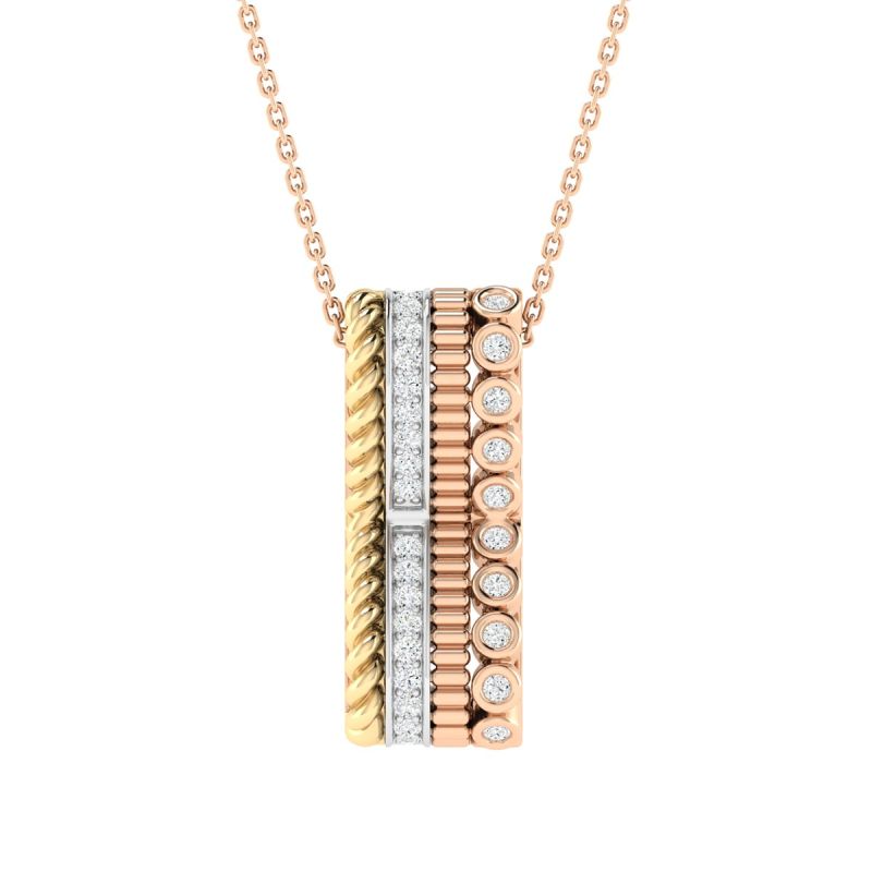 18K Gold Heritage Necklace with Diamonds