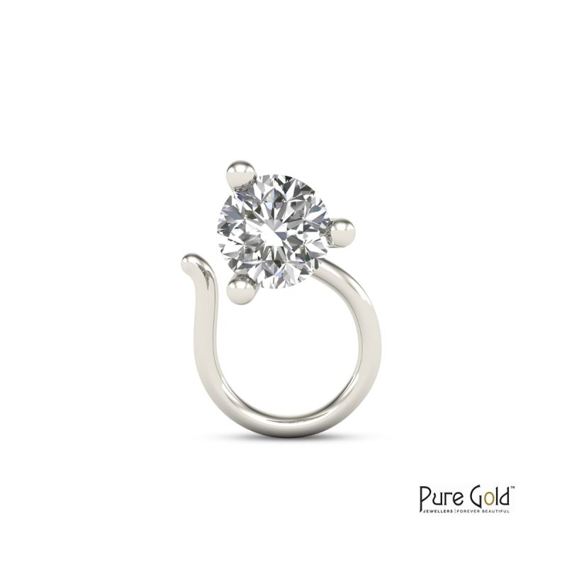 Pure Sparkle Nose Pin 0.05 CTS 18 Karat - PGNP0G28191