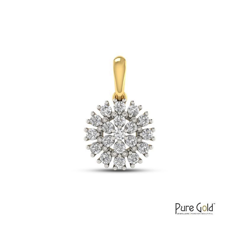 Delicate Diamond Snowflake Pendant (18K, 0.20 CTS)