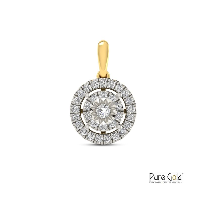 Elegant Sparkle Diamond Pendant - PGPNG26149