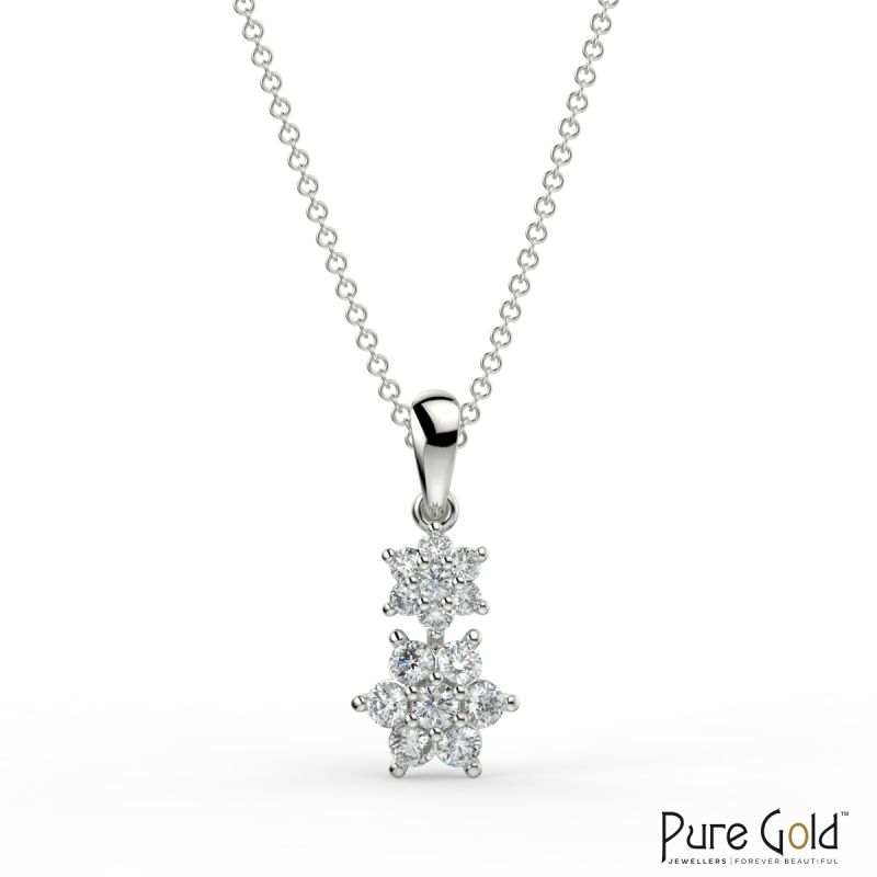 Quarter Carat Diamond Double-Star Pendant