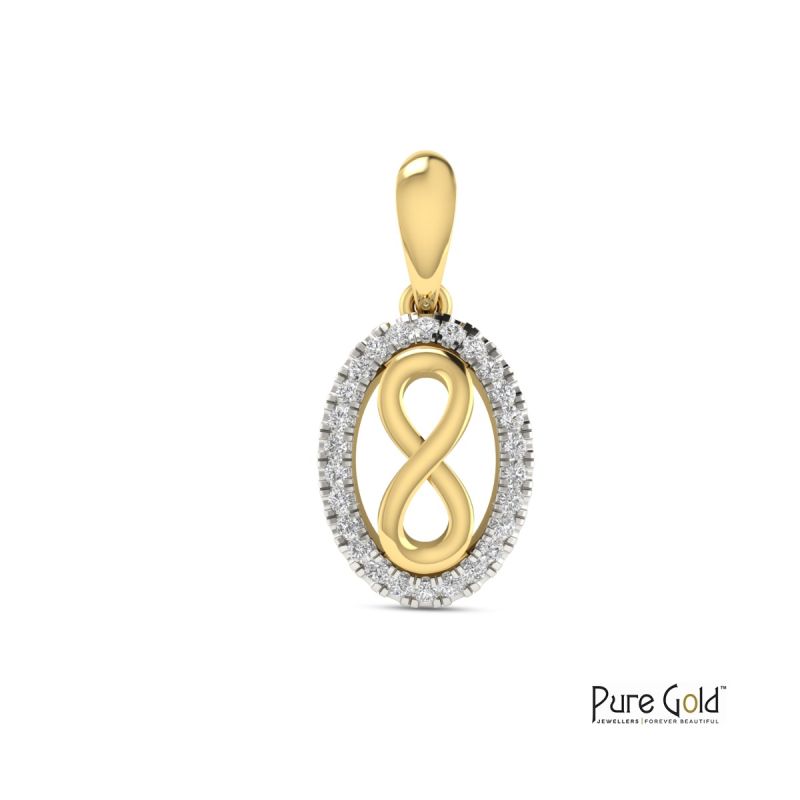 Lucky Eight Pendant (18k, 0.05 CTS)
