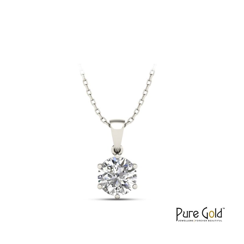 Handmade Sparkle 1.50 CTS Pendant 18 Karat