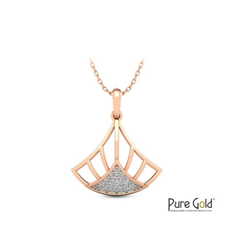 Shimmering Sail Pendant (18K and 0.14CTS)