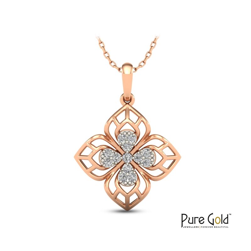 Twinkling Star Pendant (!8k and 0.13CTS)