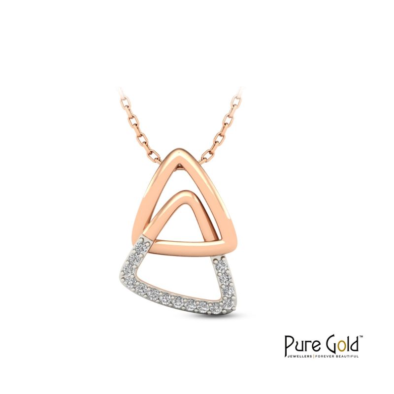 Intertwined Elegance Pendant (18K and 0.07CTS)