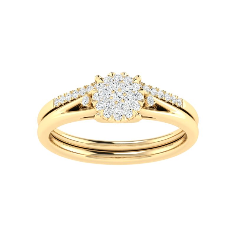 18K Gold True Harmony Ring with Diamonds
