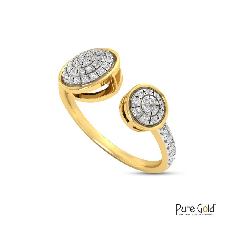 Double Round Diamond Ring - PGRNG25981