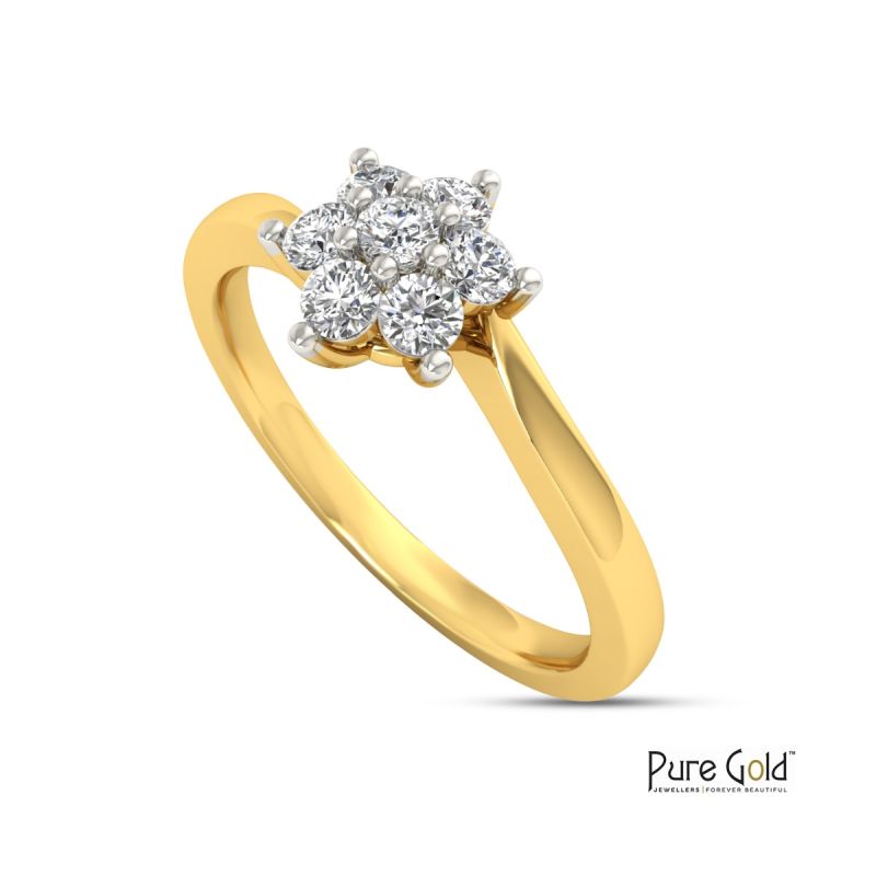 Floral Delight Diamond Ring - PGRNG26455