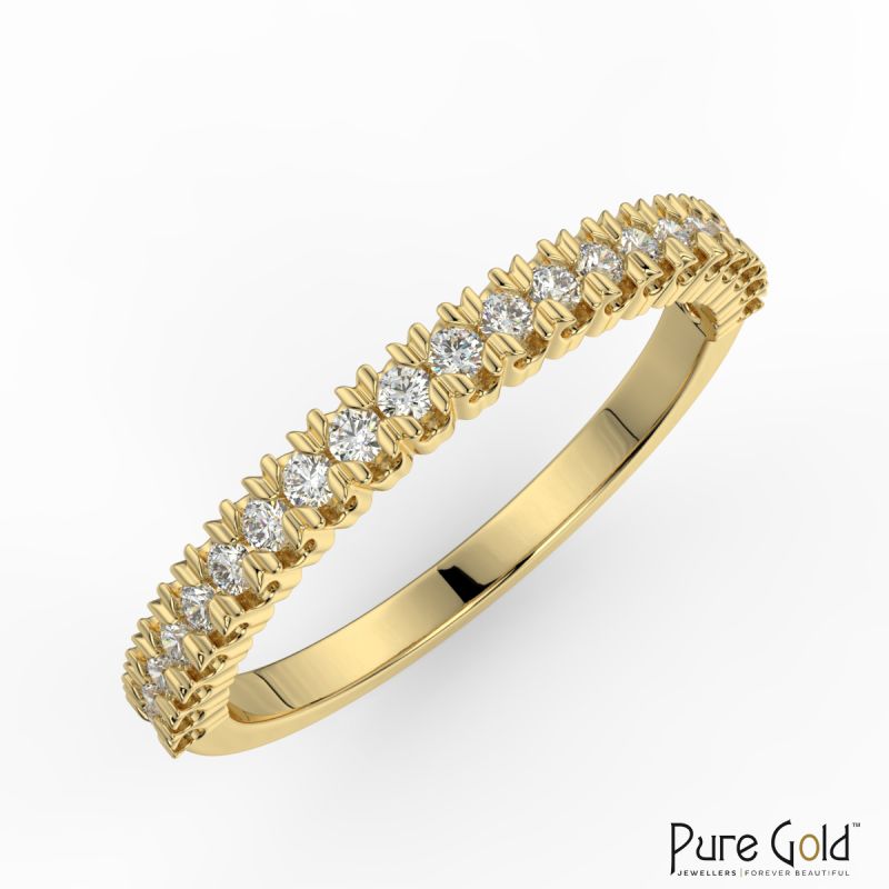Golden Ray Eternity Ring 0.25 CTS and 18K gold