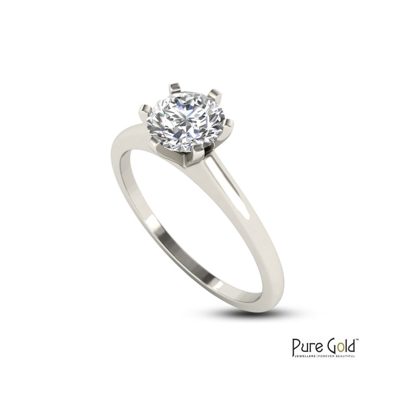 Handmade Sparkle 1.50 CTS Ring 18 Karat