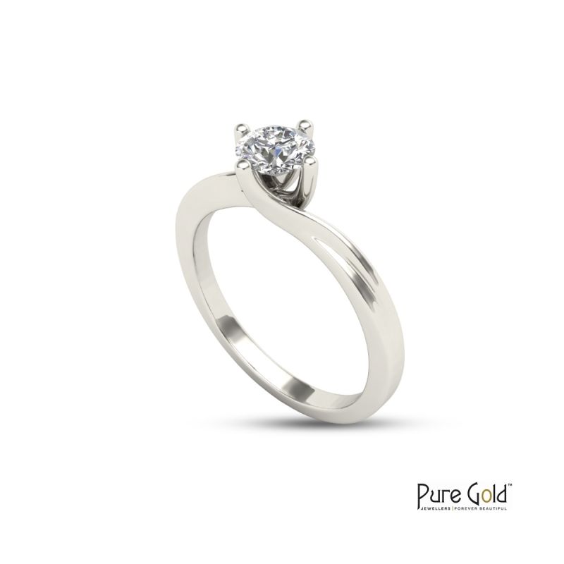 Handmade Sparkle 0.50 CTS Ring 18 Karat