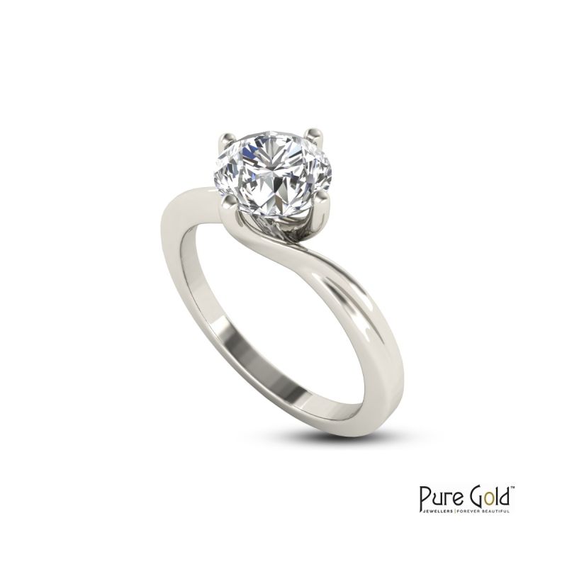 Handmade Sparkle 1.0 CTS Ring 18 Karat