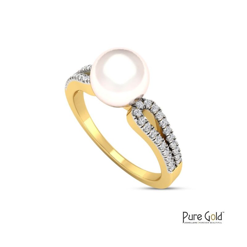 Infinity Pearl Diamond Ring - PGRNG29328