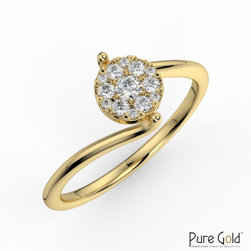 Stardust Symphony (0.15 CT, 18K Gold)