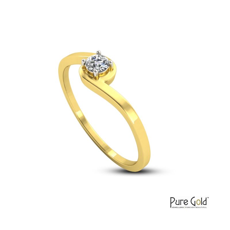 Pure Sparkle Ring 0.05 CTS 18 Karat