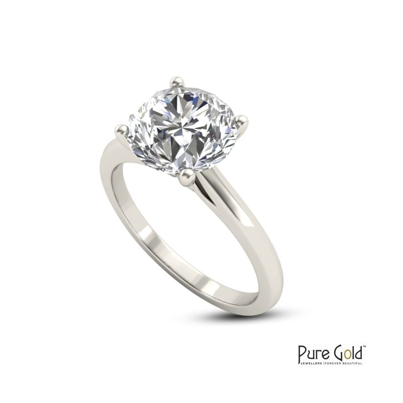 Handmade Sparkle 2.0 CTS Ring 18 Karat