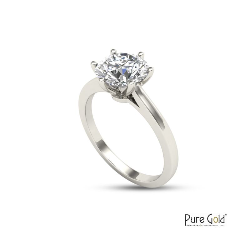 Handmade Sparkle 2.0 CTS Ring 18 Karat