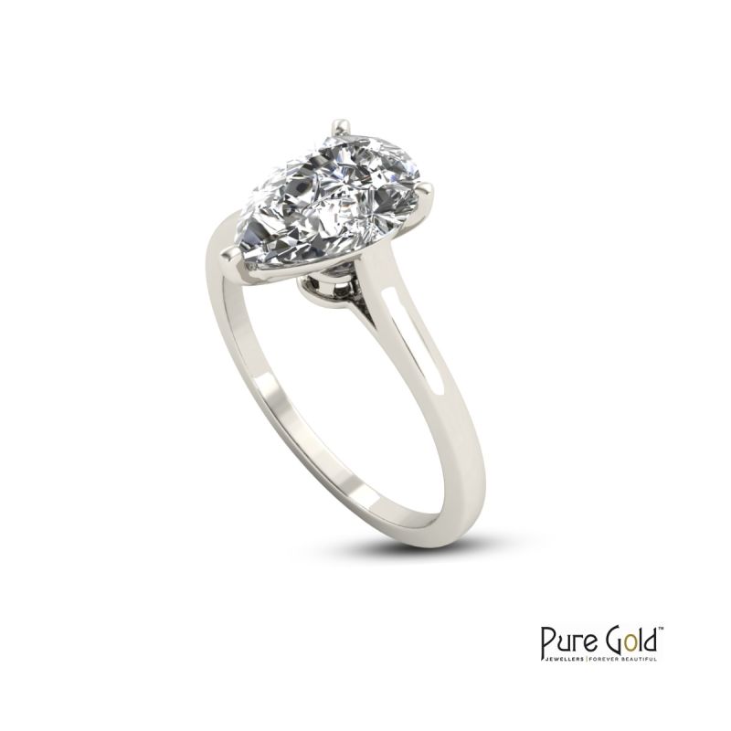 Handmade Sparkle 1.50 CTS Ring 18 Karat