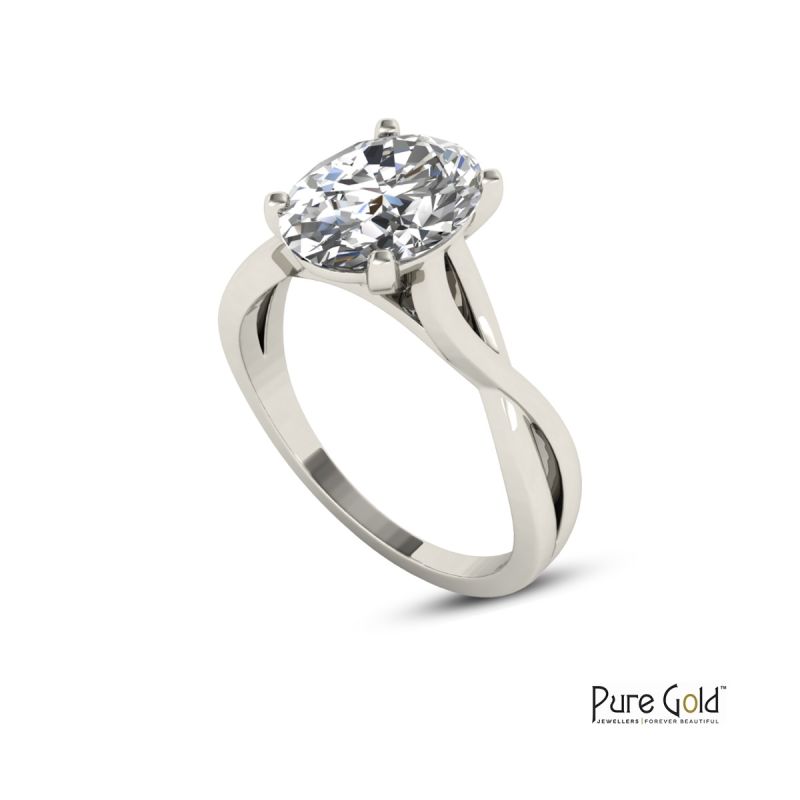 Handmade Sparkle 2.0 CTS Ring 18 Karat