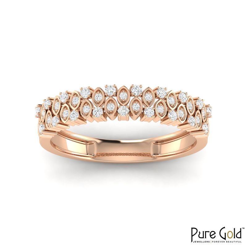 18K Gold Dynasty Ring with Diamonds