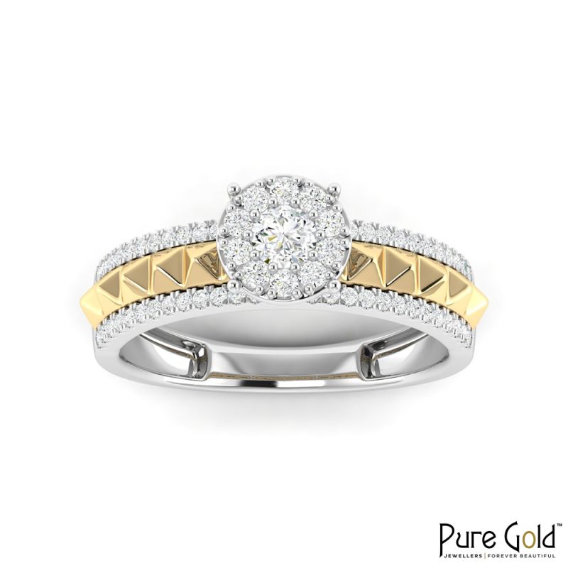 18K Gold Aristella Ring with Diamonds