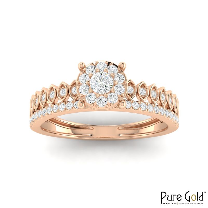 18K Gold Imperial Ring with Diamonds