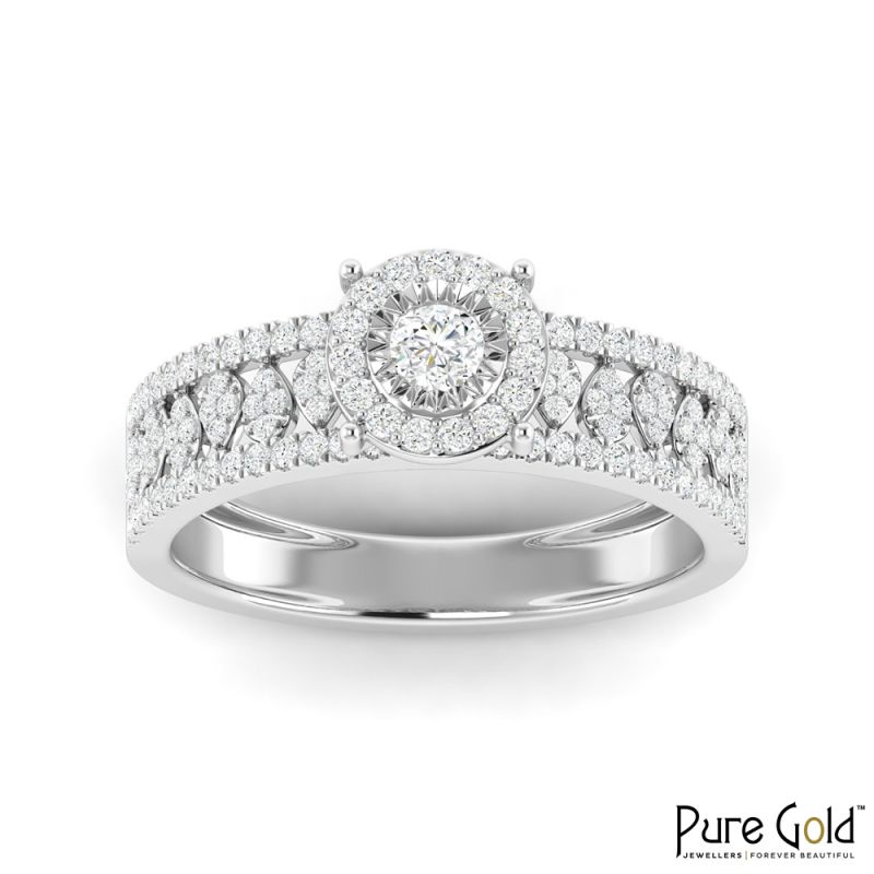 18K Gold Royal Elegance Ring with Diamonds