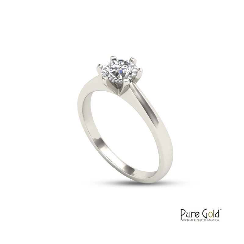 Handmade Sparkle 0.70 CTS Ring 18 Karat