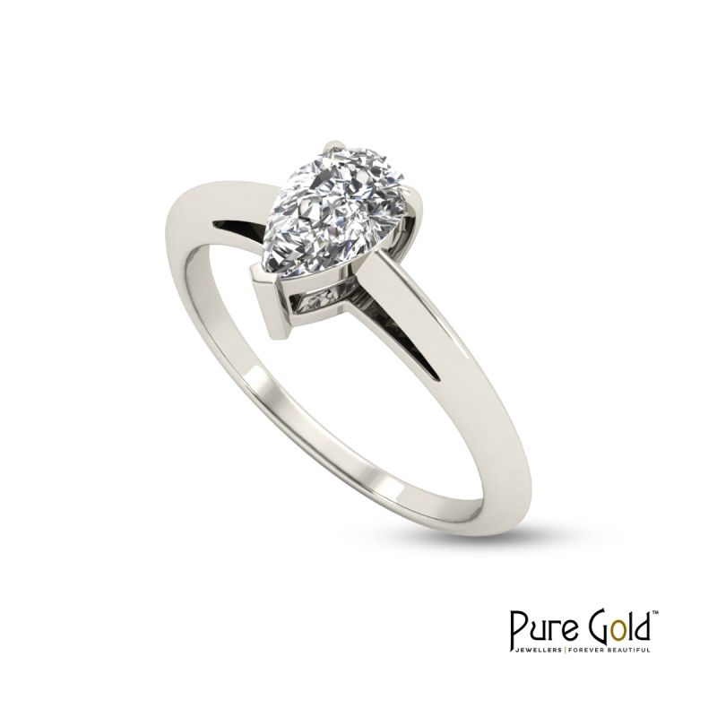 Handmade Sparkle 0.50 CTS Ring 18 Karat