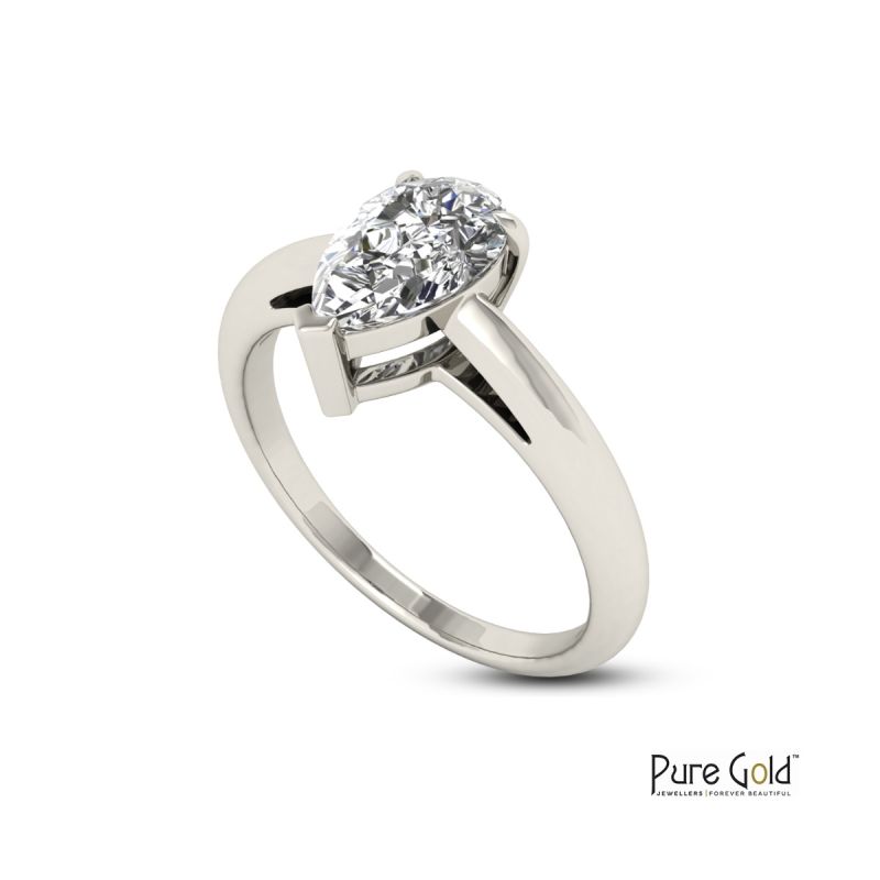 Handmade Sparkle 1.0 CTS Ring 18 Karat