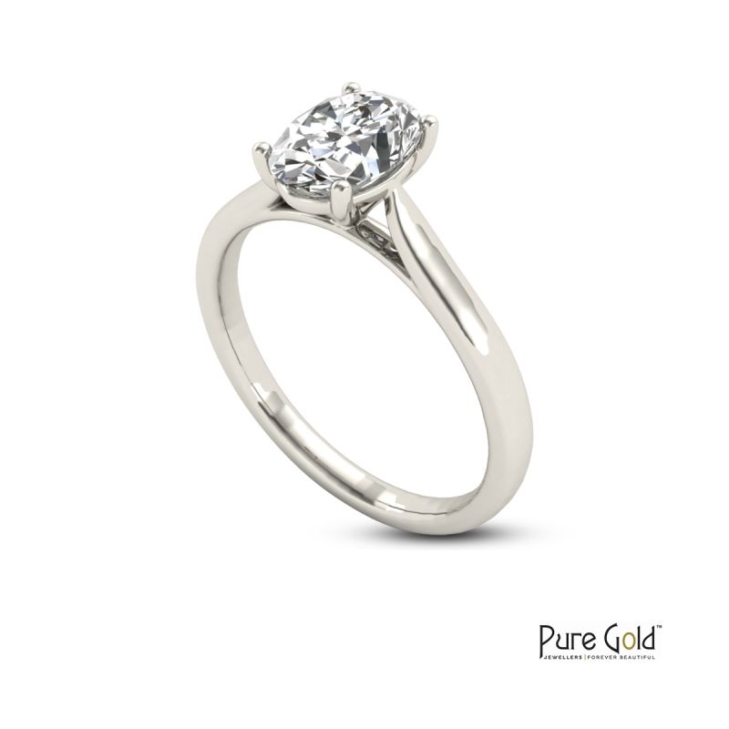 Handmade Sparkle 1.0 CTS Ring 18 Karat