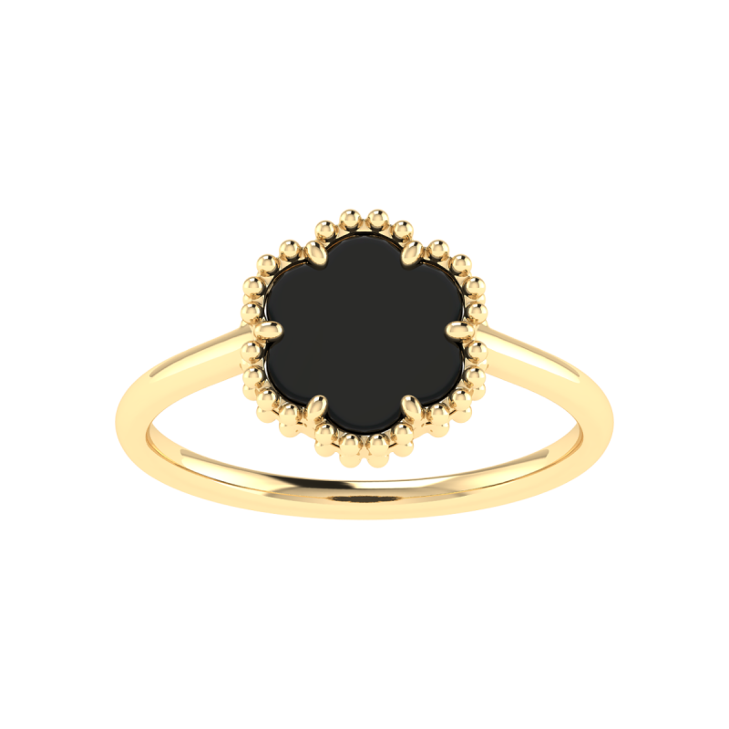 18K Gold Mystic Petal Ring