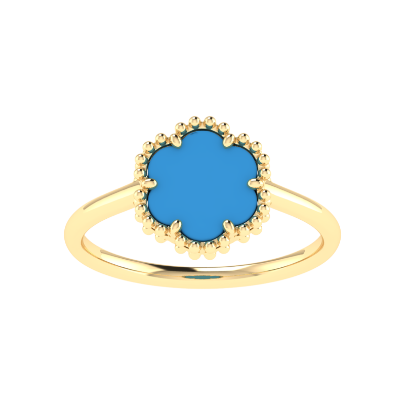 18K Gold Ocean Petal Ring